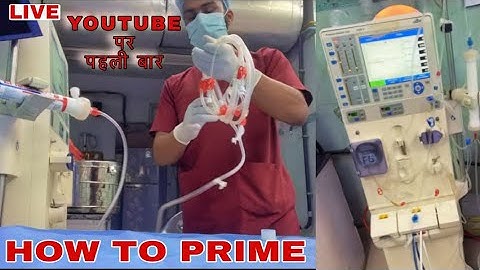 How to Prime dialyser/tubing & Setup dialysis machine | priming Hemodialysis