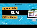 SUM funksiyası | SUM function | TOPLA işlevi | функция СУММ