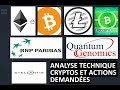 Stratégie d'accumulation cryptos et analyse technique actions.