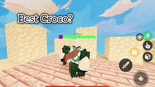 Mobile Crocowolf Gameplay!!(Roblox Bedwars)