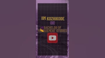 IIM Kozhikode on its newly launched BMS Programme | Join us | Coming Soon   @IIMKozhikodeYT ​
