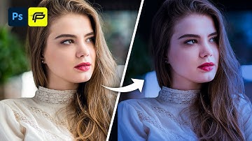 Transform Day to Night in 3 Easy Steps using Photoshop | Convert Day Scene to Night Time | Tutorial