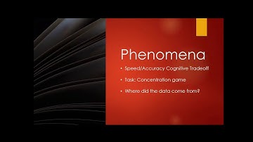 Presentation: Speed Accuracy Tradeoff in ACT-R Models of the Concentration Game