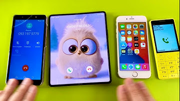 So Cute Incoming Calls Samsung Galaxy Z fold 3 vs Tecno POP3 vs iPhone 6s vs BQ Only Outgoing calls