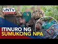 Dating miyembro ng NPA, itinuro ang mga nakatagong armas sa Mindoro