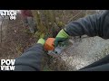 Removing A Fallen Tree From A Dirt Road - With My Father (STIHL MS 251 Chainsaw)