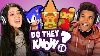 DO TEENS KNOW CLASSIC VIDEO GAME THEMES? (REACT: Do They Know It?) chords