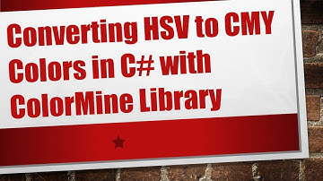 Converting HSV to CMY Colors in C# with ColorMine Library