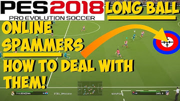 PES 2018 TUTORIAL - How to STOP ONLINE LONG THROUGH-BALL SPAMMERS!