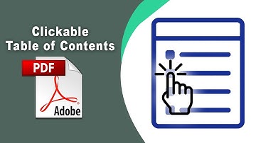How to create a clickable table of contents in a pdf file (Edit PDF) using Adobe Acrobat Pro DC
