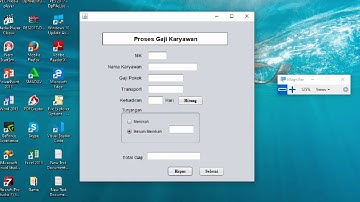 Membuat program untuk mengitung gaji mengunakan bahasa Java di dalam NetBeans