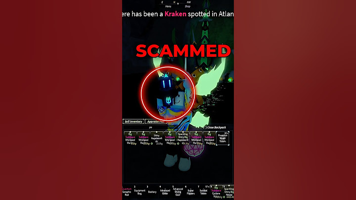 SCAMMED KRAKEN in Fisch Roblox!!! Atlantis Update Fisch #shorts #Roblox #robloxfisch
