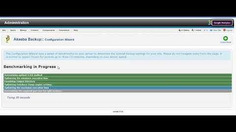 How to Back up your Joomla!® 2.5 website with Akeeba Backup!