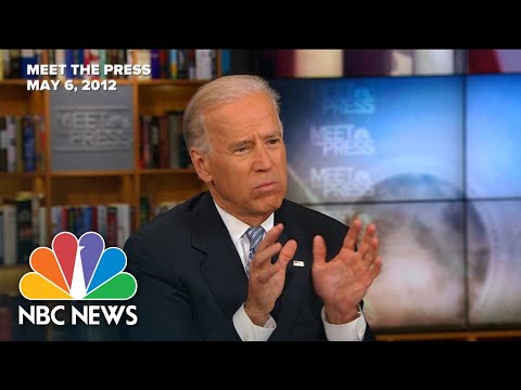 FLASHBACK: May 6th 2012, Joe Biden Endorsed Same-Sex Marriage | Meet the Press | NBC News