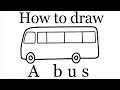 How to draw a bus | Easy Drawing For Children |