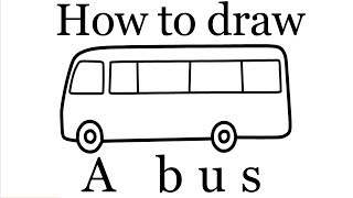 How to draw a bus | Easy Drawing For Children |