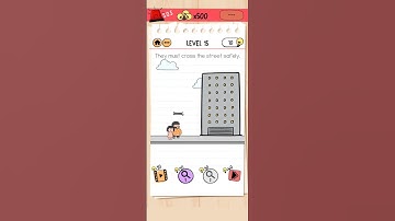 They must cross to the street safely - bubba needs friends - Brain Test 2 - Level 15