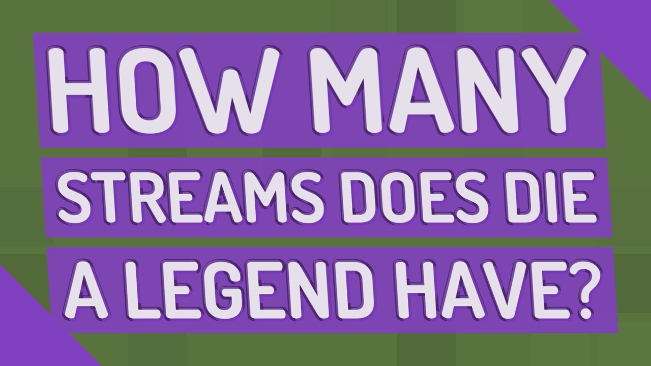 How many streams does die a legend have? - YouTube