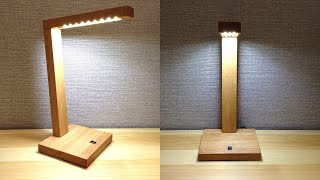 ✅ Настольная лампа из стула своими руками | Diy LED Desk Lamp | Tischlampe aus holz