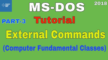 MS DOS tutorial in hindi | External Commands | PART-3 || Computer Fundamental