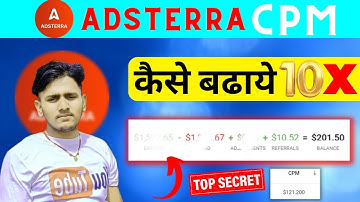 Adsterra High CPM Trick 2023 - Adsterra self click trick - Adsterra Review - Adsterra Payment Proof