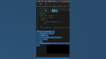 Custom User Snippets in VS Code with C language step by step #programmerd #shorts
