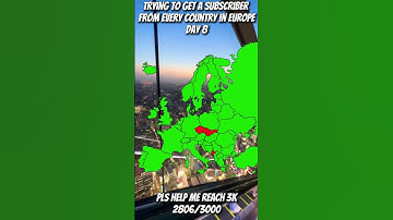 Trying to get a subscriber from every country in Europe (day 8)