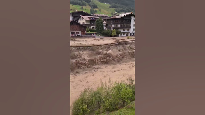 Murenabgängen und lokalen Überschwemmungen in Tirol. Quelle: ski_world #unwetter