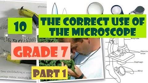 The correct use of the microscope |Grade 7| Science| English medium|unit 10 | part 1