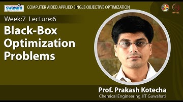 Lec 21 : Black-Box Optimization Problems