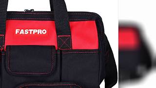 Review-WORKPRO W081021A Tool Bag, Muti Purpose Wide Mouth Storage Bag,14 Inch, Blue, Black