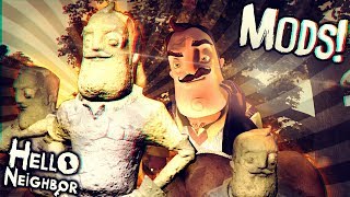 THE NEIGHBOR IS OBSESSED WITH HIMSELF!! | Hello Neighbor [Beta 3 Mods, Custom maps]
