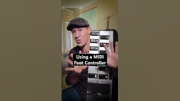 Playing with a MIDI foot controller #shorts #ableton #abletonlive #midi #midicontroller #guitar