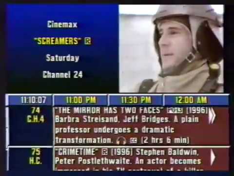 SCREAMERS tv commercial on Preview Channel, mid-to-late 1990s, Cinemax