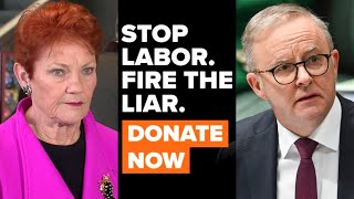 ‘Labor are scared’: Hanson’s ‘Fire the Liar’ campaign reaches 60,000 donors