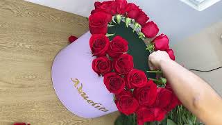 CAJA CON 100 ROSAS 🌹🌹🌹🌹🌹 by LOVE FLORAL 🩷 23,288 views 1 year ago 3 minutes, 27 seconds