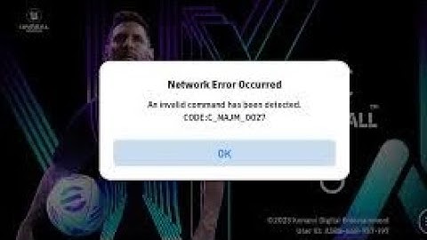 How To Fix A network error occurred try again | CODE : C_ETRH_1000 in eFootball PES 2021 Game