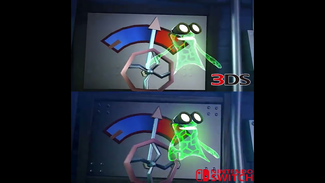 Luigi's Mansion 2 HD  Underground Lab 3DS Vs. Switch