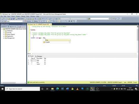 GROUP BY Functions in SQL - YouTube