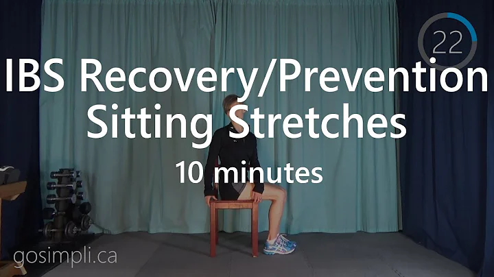 IBS Sitting Chair Stretches for Gas/Bloating Associated w/ IBS Recovery/Prevention Mobility Workout