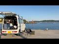 Kei Van Fishing and Camping at a Japanese Harbour
