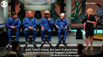 WEB EXTRA: Jeff Bezos Describes His Flight To Space