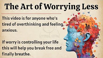The Art of worrying less || Learn English Through Motivational Lesson 🔥 || Improve Your English ✅️ 