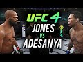 EA Sports UFC 4 - JON JONES vs ISRAEL ADESANYA CPU vs CPU (RAW GAMEPLAY)