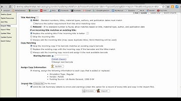 Uploading MARC records to Destiny.