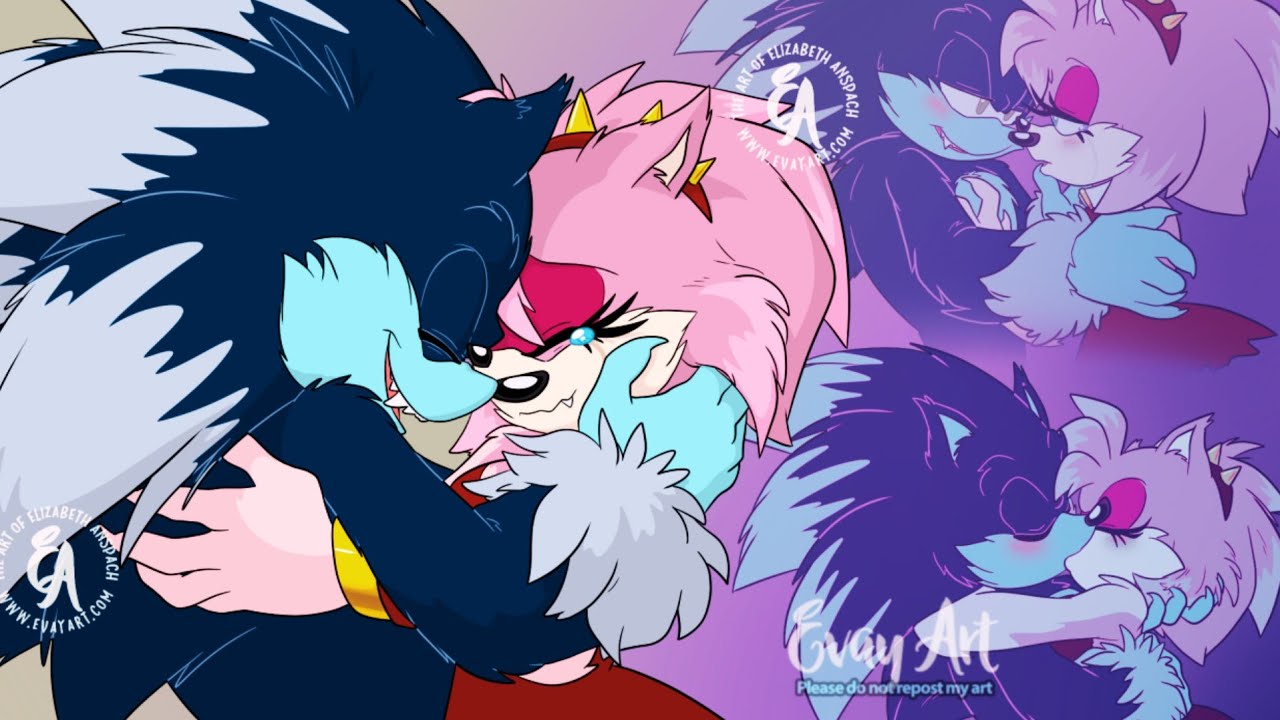 Werehog Amy And Sonic Meet For The First Time (SonAmy)