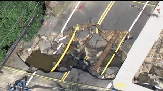 Aerial tour of Leominster flood damage