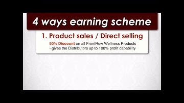 Frontrow 4 Ways Earning Scheme