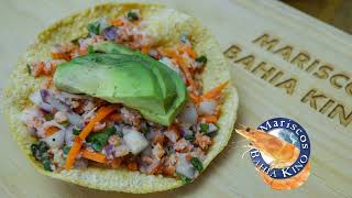 Ceviche de camarón seco | Mariscos Bahía Kino