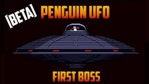 Starbound UFO penguin boss (1º boss ) - gameplay